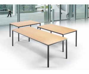 Multifunctionele tafel zwart / beuken